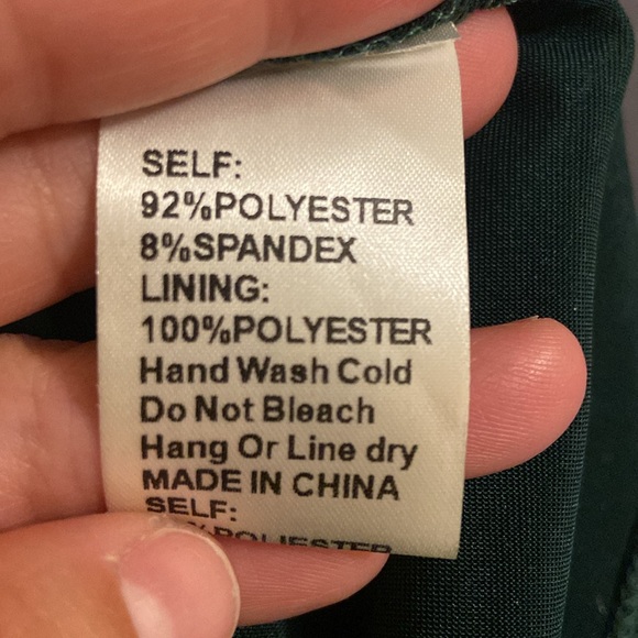 Windsor One Shoulder Dress Dark Forest Green Size Medium - Picture 9 of 10